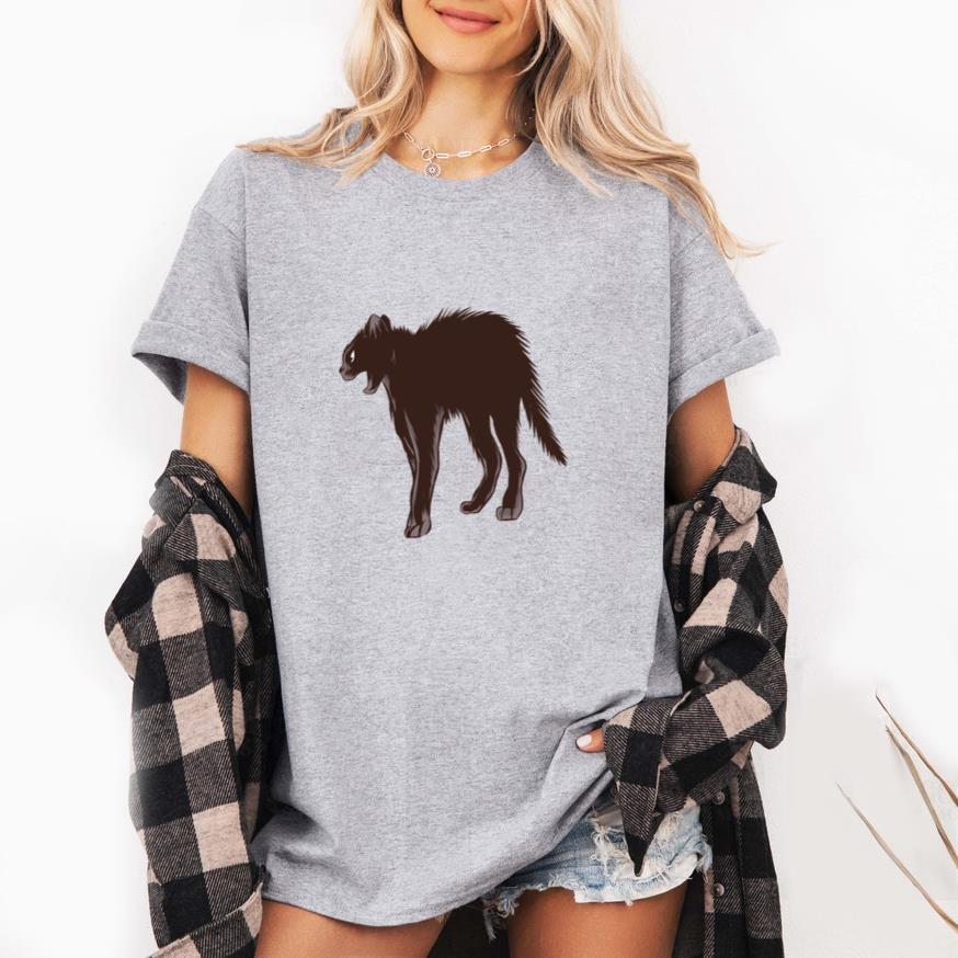 Black Cat Scared T-Shirt