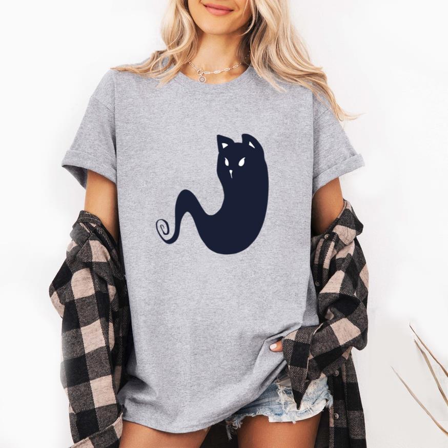 Cat Ghost Silhouette T-Shirt