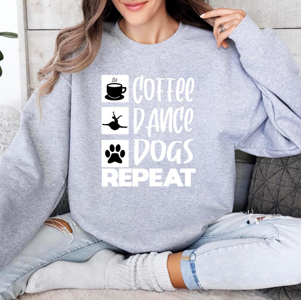Dance Coffee Dog Sweatshirt