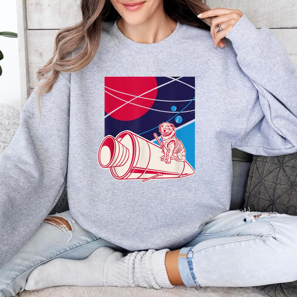 Dog In Space Rocket Planet Sweatshirt
