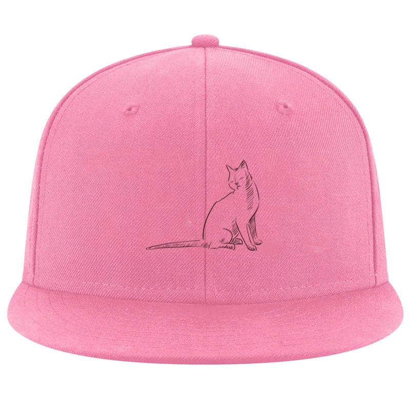 Hand Drawn Sitting Cat Cap
