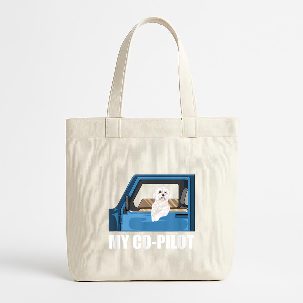 Maltese Dog Owner Best Friend Canvas Tote Bag