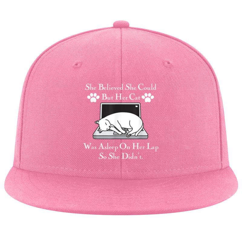 She Believed She Could But Her Cat Was Asleep On Her Lap Cap