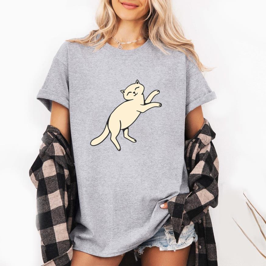 White Cat Is Jumping T-Shirt
