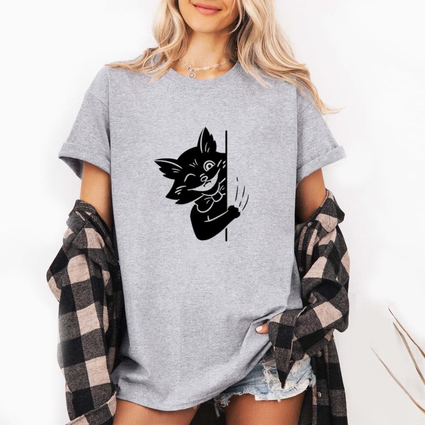 Winking Cat With Bowtie T-Shirt